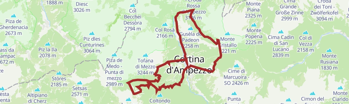 Route map: Super panorama freeride